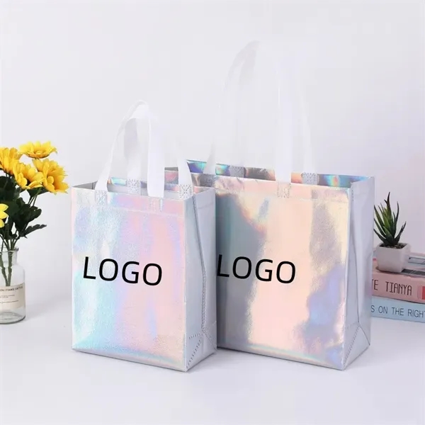 Iridescent Non Woven Tote Bags - Iridescent Non Woven Tote Bags - Image 0 of 5