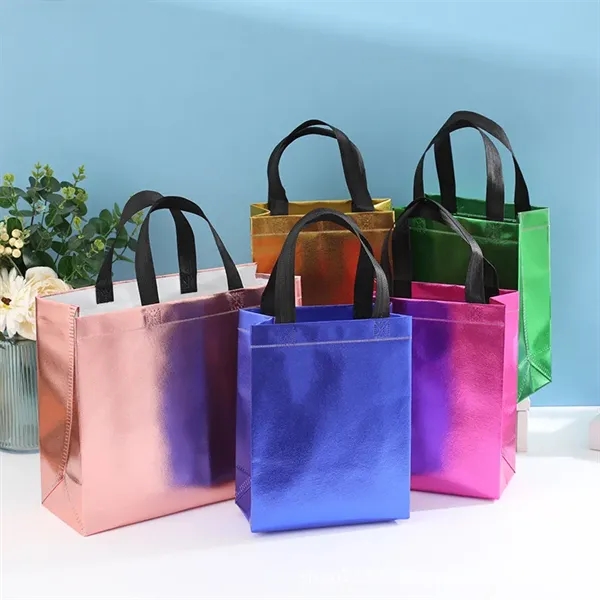 Iridescent Non Woven Tote Bags - Iridescent Non Woven Tote Bags - Image 4 of 5