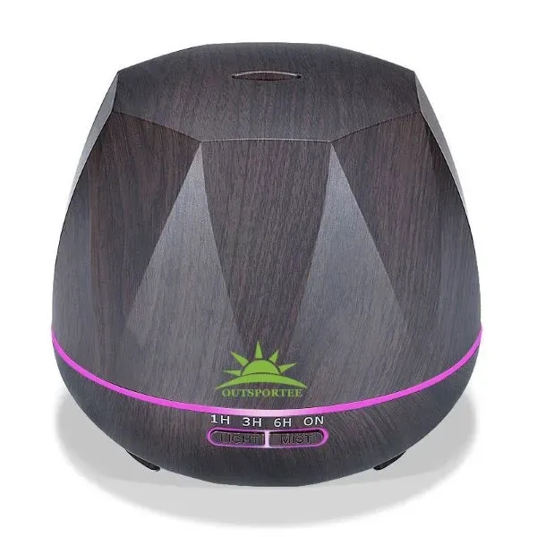 550ml LED wooden grain remote control essential oil diffuser - 550ml LED wooden grain remote control essential oil diffuser - Image 3 of 5