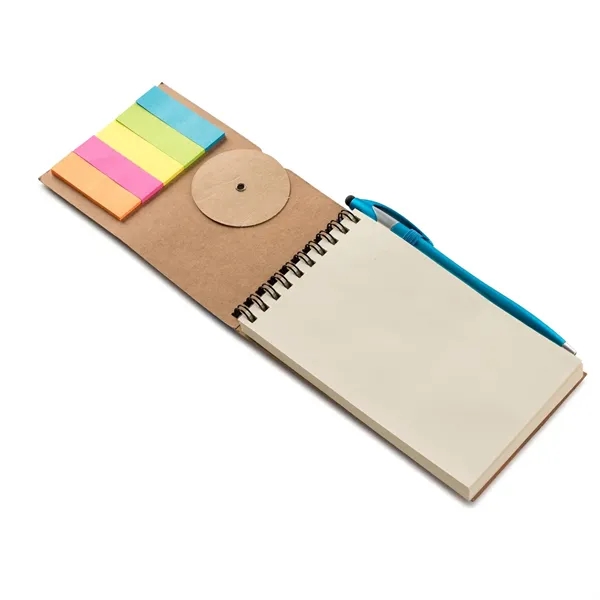 Jot & Go 3.75 x 5.75 Cardboard Spiral Journal with Pen - Jot & Go 3.75 x 5.75 Cardboard Spiral Journal with Pen - Image 4 of 10