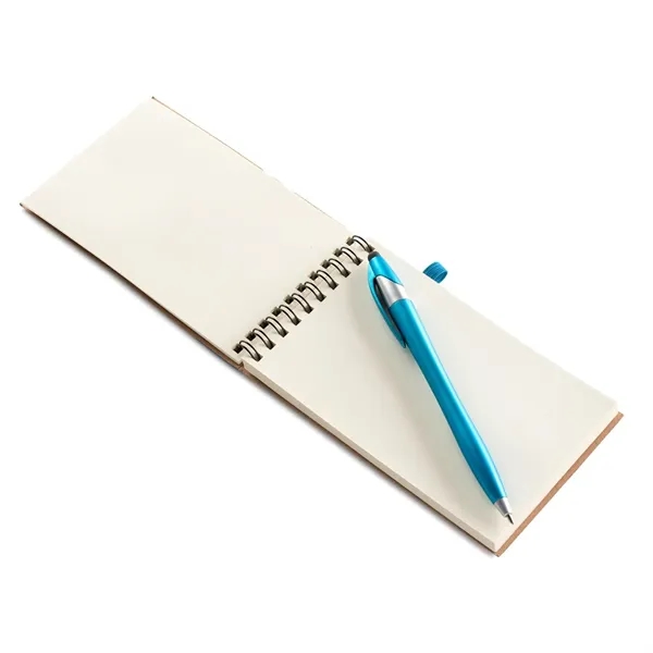 Jot & Go 3.75 x 5.75 Cardboard Spiral Journal with Pen - Jot & Go 3.75 x 5.75 Cardboard Spiral Journal with Pen - Image 5 of 10