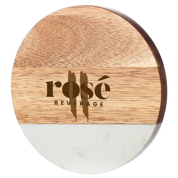 Marble & Timber Drink Coasters - Marble & Timber Drink Coasters - Image 2 of 2