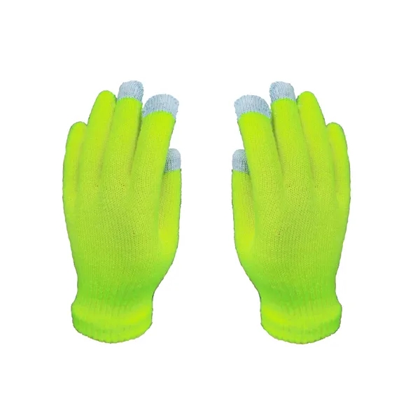 Knitted Touchscreen Tech Gloves - Knitted Touchscreen Tech Gloves - Image 9 of 11
