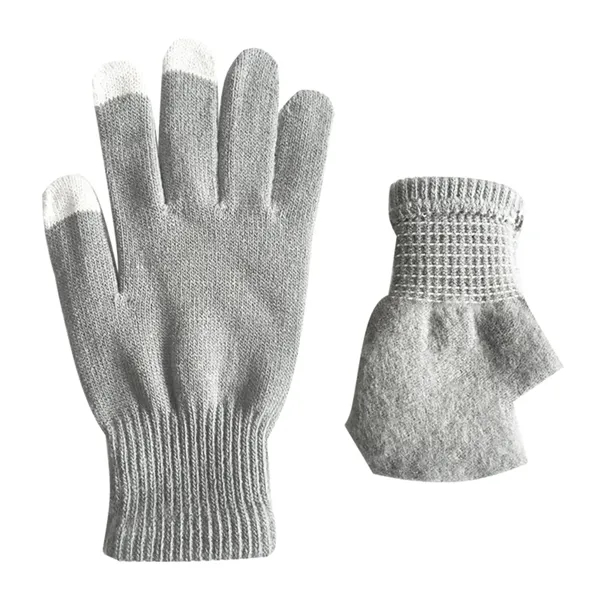 Knitted Touchscreen Tech Gloves - Knitted Touchscreen Tech Gloves - Image 7 of 11