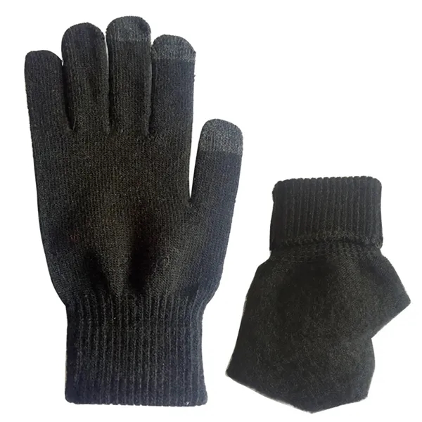 Knitted Touchscreen Tech Gloves - Knitted Touchscreen Tech Gloves - Image 6 of 11