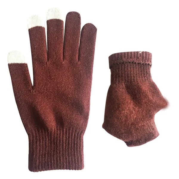Knitted Touchscreen Tech Gloves - Knitted Touchscreen Tech Gloves - Image 1 of 11