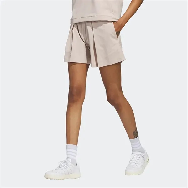 Adidas Ladies Go-To Pleated Shorts - Adidas Ladies Go-To Pleated Shorts - Image 2 of 3