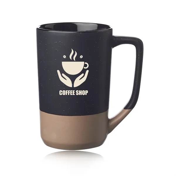 17 oz Speckle Glazed Two Tone Ceramic Mug - 17 oz Speckle Glazed Two Tone Ceramic Mug - Image 5 of 5