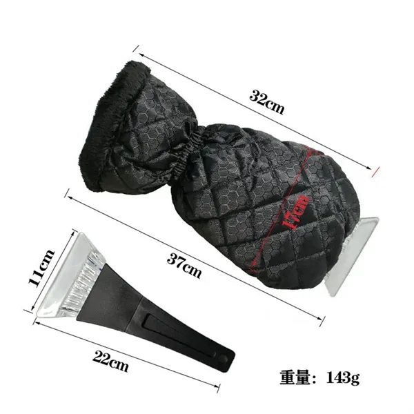 Waterproof Snow Ice Scraper with Glove for Car Windshield - Waterproof Snow Ice Scraper with Glove for Car Windshield - Image 2 of 6