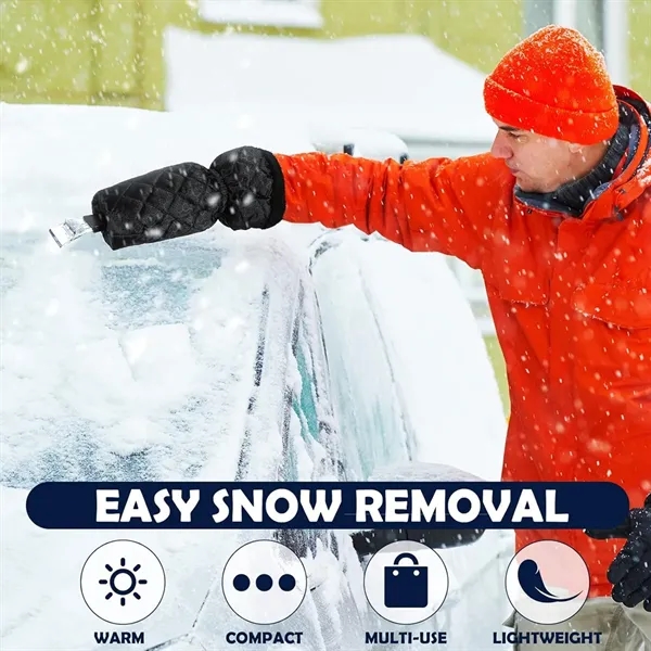 Waterproof Snow Ice Scraper with Glove for Car Windshield - Waterproof Snow Ice Scraper with Glove for Car Windshield - Image 5 of 6