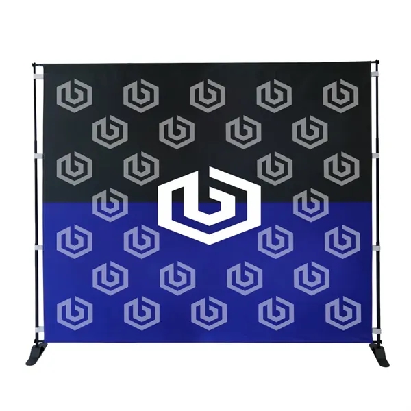 Backdrop Step and Repeat 8' x 8' Banner Frame Kit - Backdrop Step and Repeat 8' x 8' Banner Frame Kit - Image 0 of 3