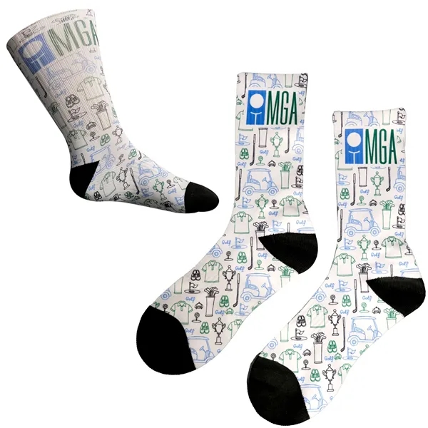 Sublimated Athletic Crew Sock - Sublimated Athletic Crew Sock - Image 2 of 3
