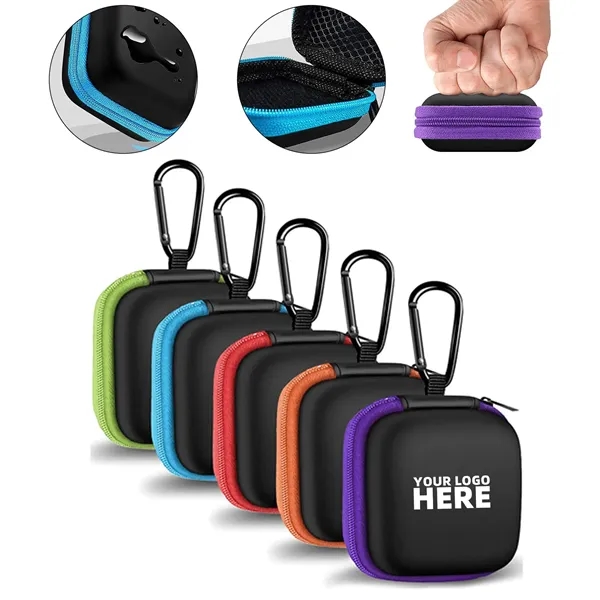 Square EVA Earbud Case