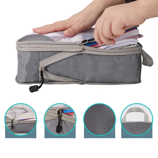 Compression Packing cube for Travel - 4 Piece Set - Compression Packing cube for Travel - 4 Piece Set - Image 3 of 5