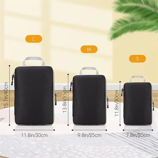 Compression Packing cube for Travel - 3 Piece Set - Compression Packing cube for Travel - 3 Piece Set - Image 1 of 5