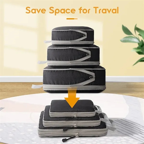 Compression Packing cube for Travel - 3 Piece Set - Compression Packing cube for Travel - 3 Piece Set - Image 3 of 5