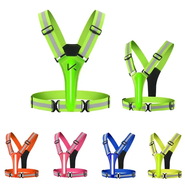 Rechargeable LED Reflective Vest - Rechargeable LED Reflective Vest - Image 0 of 1