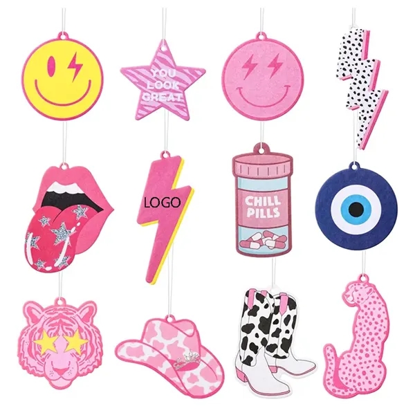 Custom-Shaped  100% Cotton Paper Car Scents Air Freshener - Custom-Shaped  100% Cotton Paper Car Scents Air Freshener - Image 0 of 2