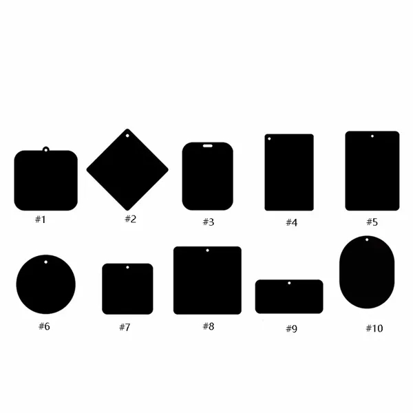 Custom-Shaped  100% Cotton Paper Car Scents Air Freshener - Custom-Shaped  100% Cotton Paper Car Scents Air Freshener - Image 1 of 2