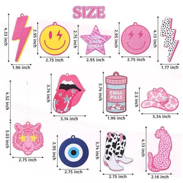 Custom-Shaped  100% Cotton Paper Car Scents Air Freshener - Custom-Shaped  100% Cotton Paper Car Scents Air Freshener - Image 2 of 2