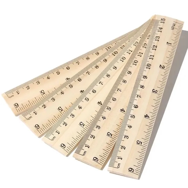 Custom 6 Inch Wooden Ruler - Custom 6 Inch Wooden Ruler - Image 2 of 6