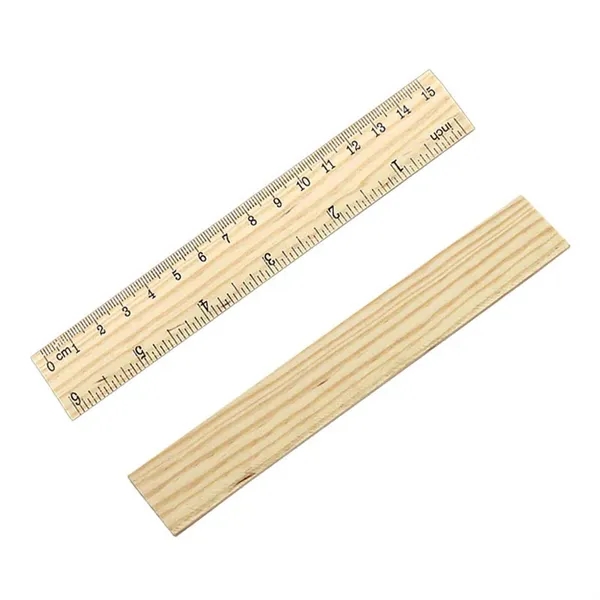Custom 6 Inch Wooden Ruler - Custom 6 Inch Wooden Ruler - Image 6 of 6