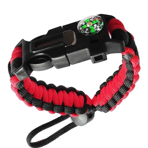 Paracord Survival Bracelet with Compass and Fire Starter - Paracord Survival Bracelet with Compass and Fire Starter - Image 2 of 6