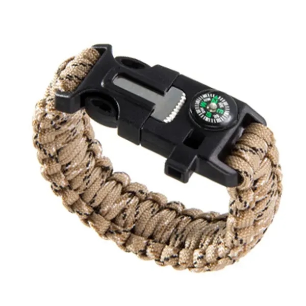 Paracord Survival Bracelet with Compass and Fire Starter - Paracord Survival Bracelet with Compass and Fire Starter - Image 5 of 6