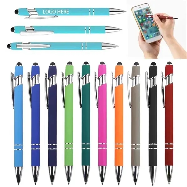 Softy Touch Screen Metal Ballpoint pen With Stylus - Softy Touch Screen Metal Ballpoint pen With Stylus - Image 0 of 17