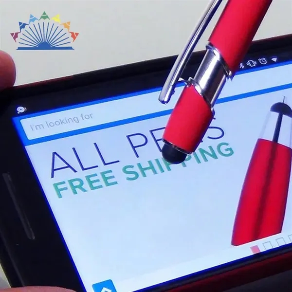 Softy Touch Screen Metal Ballpoint pen With Stylus - Softy Touch Screen Metal Ballpoint pen With Stylus - Image 1 of 17