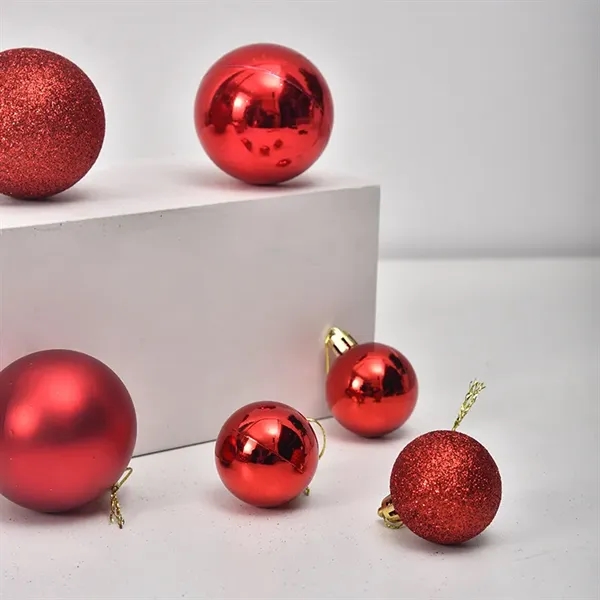 Custom Colorful Hanging Christmas Ornament Ball - Custom Colorful Hanging Christmas Ornament Ball - Image 1 of 3