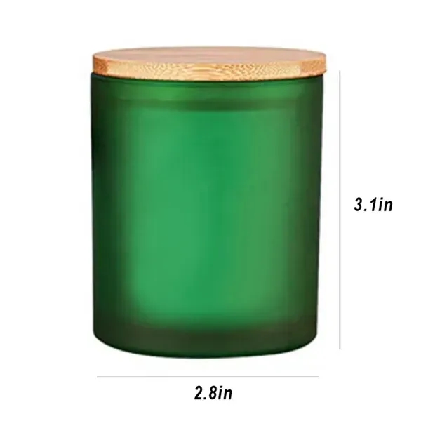 Small Colorful Frosted Candles Glass Cups - Small Colorful Frosted Candles Glass Cups - Image 1 of 1