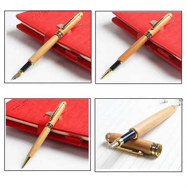 Eco-Friendly Bamboo Wood Pen & Case Executive Gift Set - Eco-Friendly Bamboo Wood Pen & Case Executive Gift Set - Image 1 of 10