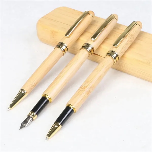 Eco-Friendly Bamboo Wood Pen & Case Executive Gift Set - Eco-Friendly Bamboo Wood Pen & Case Executive Gift Set - Image 7 of 10