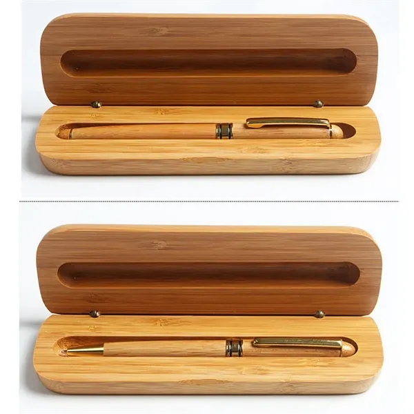 Eco-Friendly Bamboo Wood Pen & Case Executive Gift Set - Eco-Friendly Bamboo Wood Pen & Case Executive Gift Set - Image 10 of 10