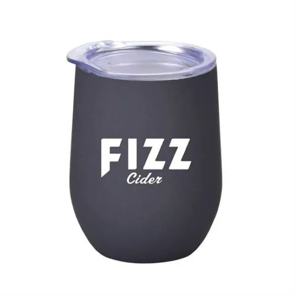 Custom 12 oz Stemless Wine Glass Economy Gift Set Box