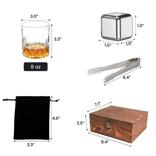 Deluxe Whiskey Gift Set with Cooling Stones - Deluxe Whiskey Gift Set with Cooling Stones - Image 1 of 2