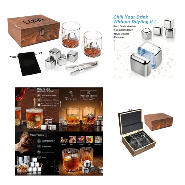 Deluxe Whiskey Gift Set with Cooling Stones - Deluxe Whiskey Gift Set with Cooling Stones - Image 0 of 2
