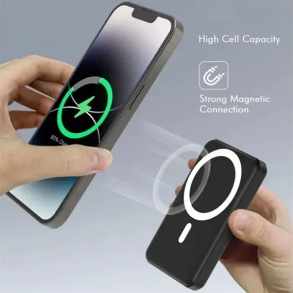 10000mah Magnetic Wireless Charger Power Bank - 10000mah Magnetic Wireless Charger Power Bank - Image 2 of 5