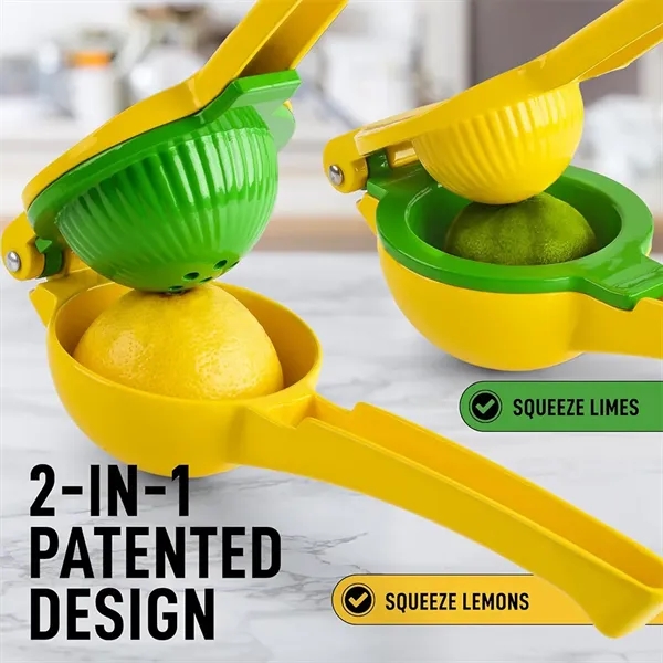 Metal 2-in-1 Lemon Squeezer - Metal 2-in-1 Lemon Squeezer - Image 1 of 3