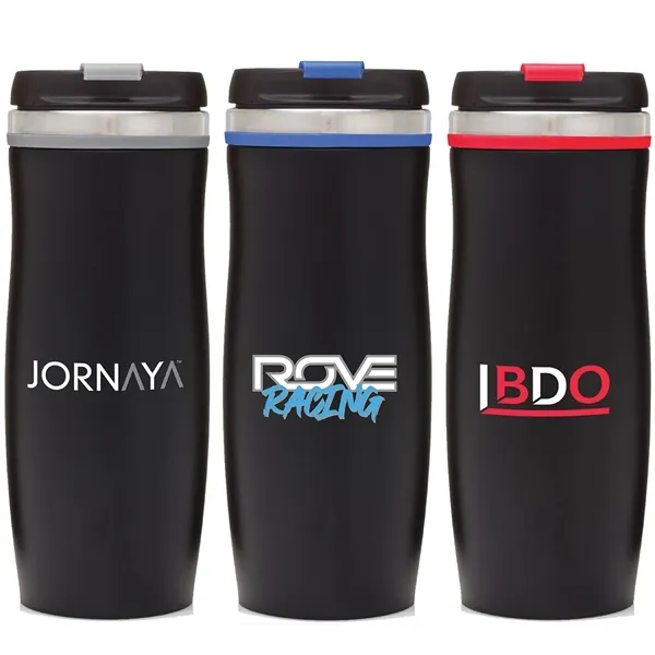 16 oz. Travel Stainless Vacuum Insulated Coffee Cup w/ lid - 16 oz. Travel Stainless Vacuum Insulated Coffee Cup w/ lid - Image 0 of 6