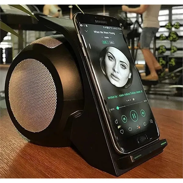 10W Fast Wireless Charger with 15W Stereo Sound Bluetooth Sp - 10W Fast Wireless Charger with 15W Stereo Sound Bluetooth Sp - Image 2 of 2