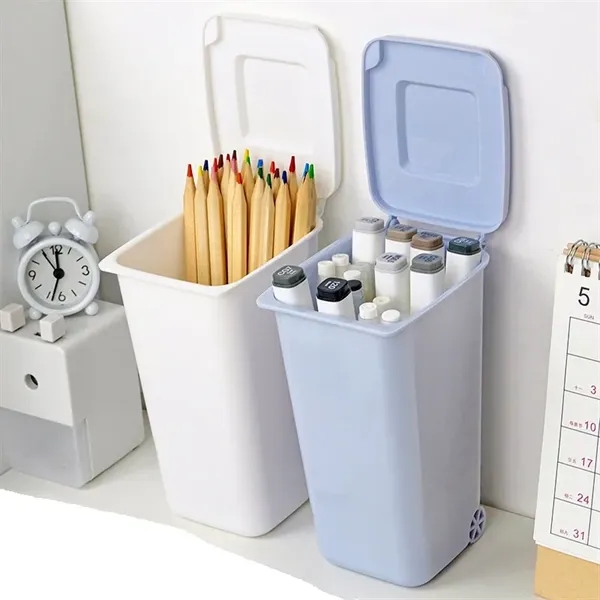 Mini Trash Bin Pen Holder - Mini Trash Bin Pen Holder - Image 1 of 5