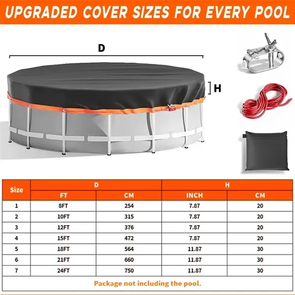 Winter Aboveground Pool Cover - Winter Aboveground Pool Cover - Image 2 of 4