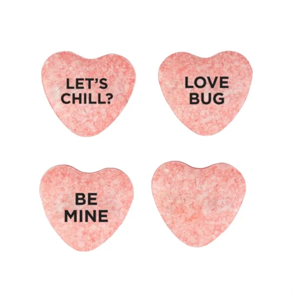 Small Top View Tin - Imprinted Conversation Hearts - Small Top View Tin - Imprinted Conversation Hearts - Image 2 of 3