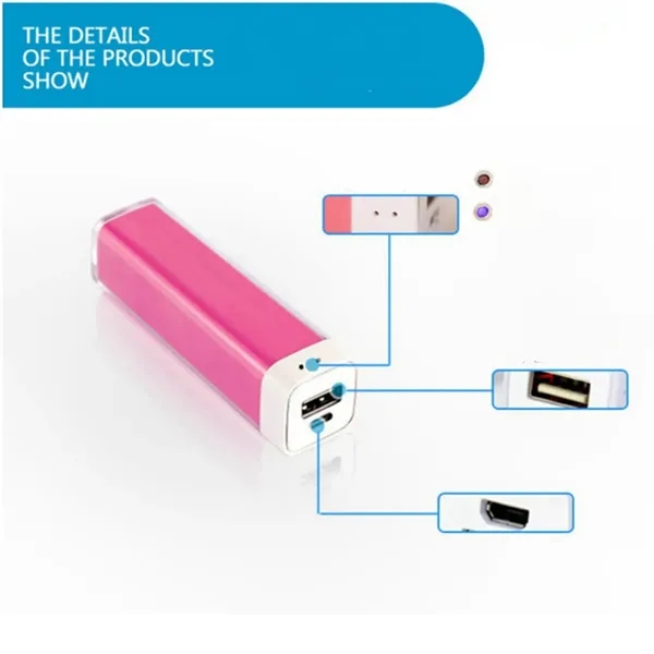 1800 mAh Lipstick Power Bank - 1800 mAh Lipstick Power Bank - Image 2 of 6