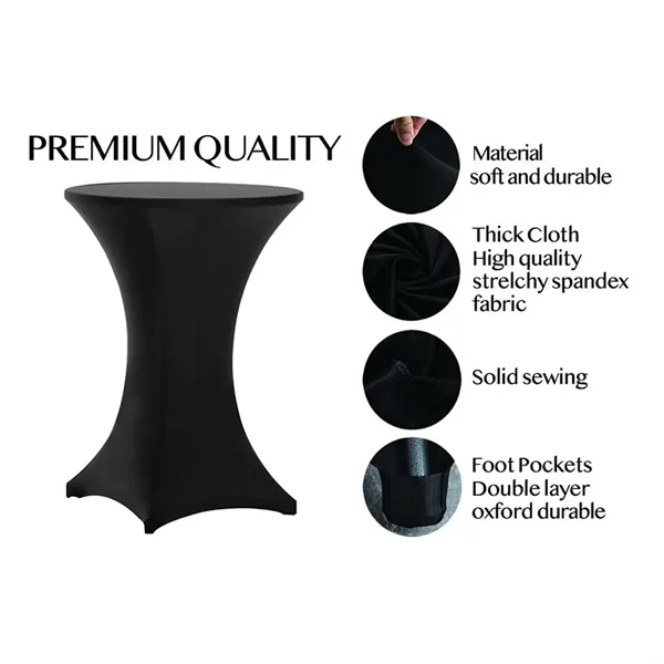 32X43 Inch Stretch Cocktail Table Tablecloth - 32X43 Inch Stretch Cocktail Table Tablecloth - Image 2 of 6