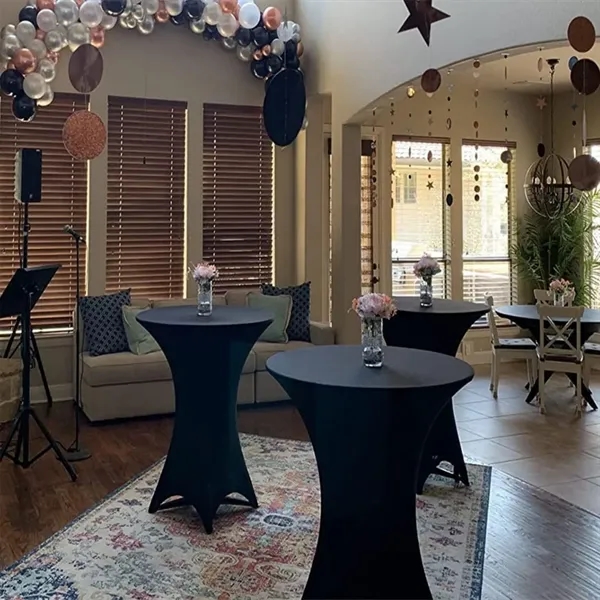 32X43 Inch Stretch Cocktail Table Tablecloth - 32X43 Inch Stretch Cocktail Table Tablecloth - Image 5 of 6