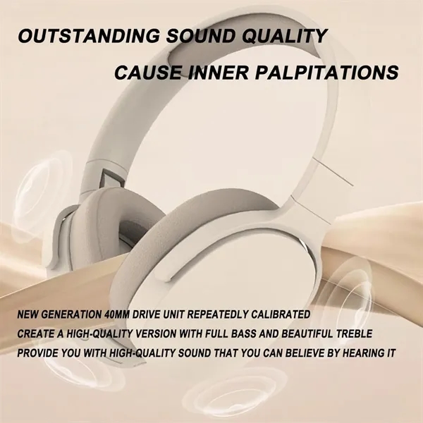 Over-Ear Wireless Bluetooth Headphones - Over-Ear Wireless Bluetooth Headphones - Image 4 of 6