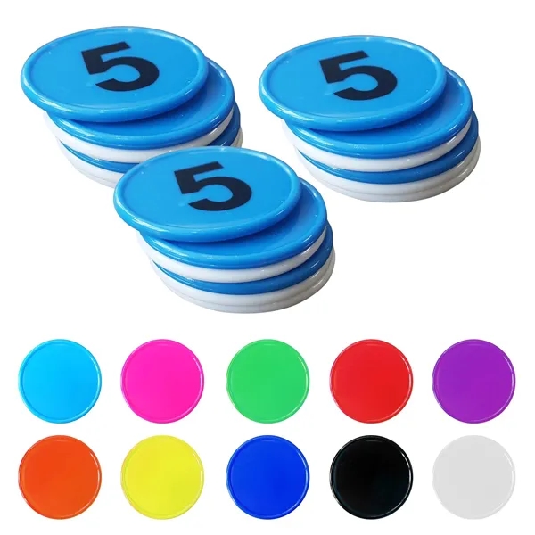 Round Plastic Tokens - Round Plastic Tokens - Image 2 of 5